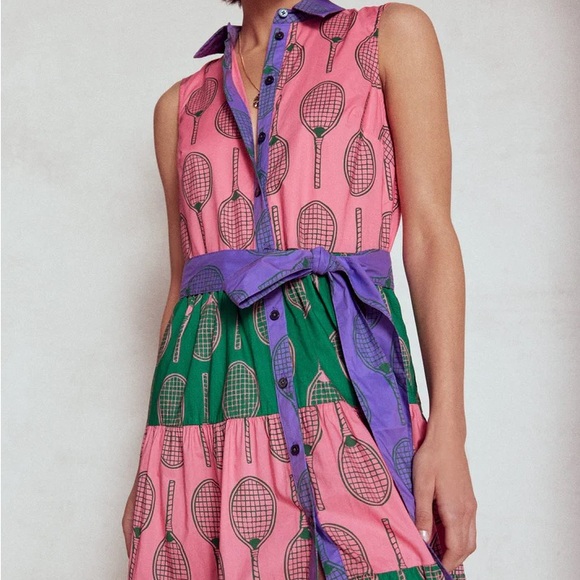 Boden Multi Tiered Shirt Dress
Multi, Tennis - Picture 3 of 5